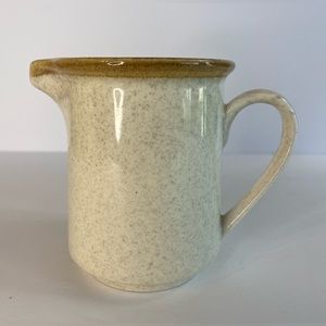 VTG Mikasa StoneManor Creamer F5800 Tan Brown Speckled MCM